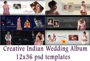 Creative Indian Wedding Album 12x36 Psd Templates Wedding Album Templates