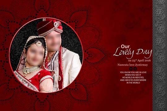 indian wedding album cover design 12x18 psd templates - TIGER BEAWAR