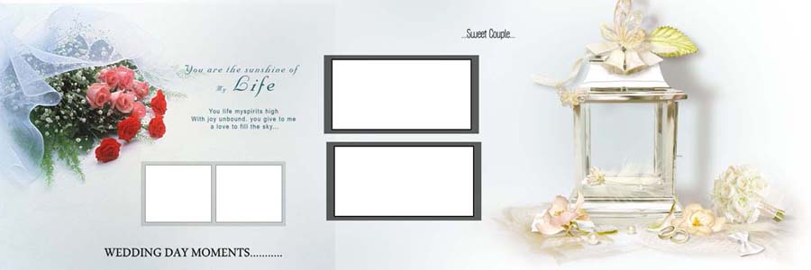 Wedding Album Creative Design PSD Sheets
