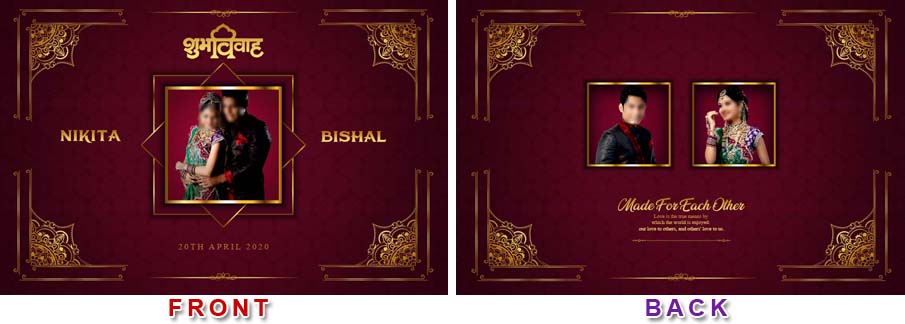 New 2020 Luxury Photo Album Cover Designs PSD Templates Vol-01