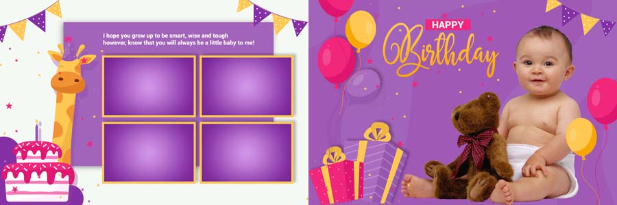 100 New 2020 Birthday Photo Album PSD Design