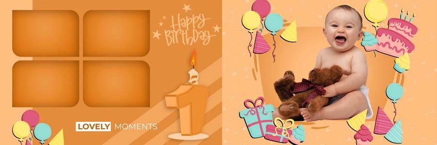 100 New 2020 Birthday Photo Album PSD Design