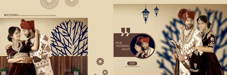 Wedding Photo Album DM Designs of Close-up Couples