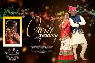 20 Indian Wedding Album 12x18 PSD Cover Designs Vol-01 - StudioPk