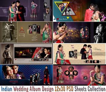 wedding album design psd free download 12x30