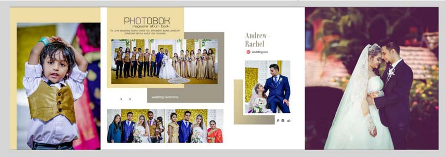Modern Western Photo Album PSD Templates 12x36 For Photoshop