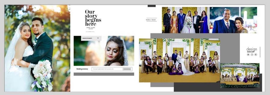 Modern Western Photo Album PSD Templates 12x36 For Photoshop