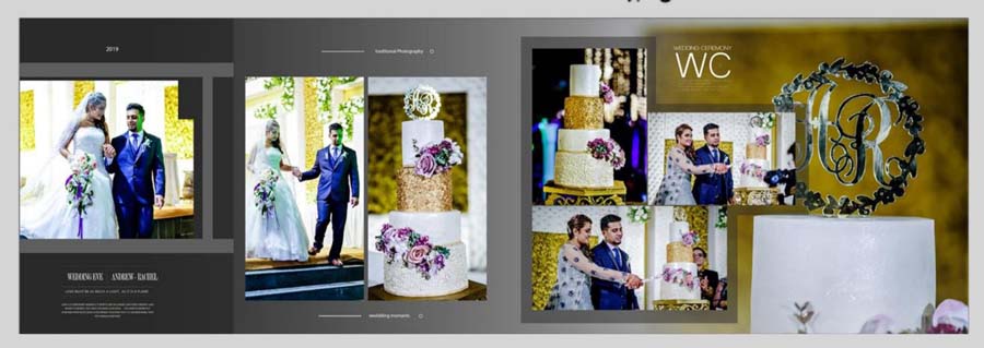 Modern Western Photo Album PSD Templates 12x36 For Photoshop