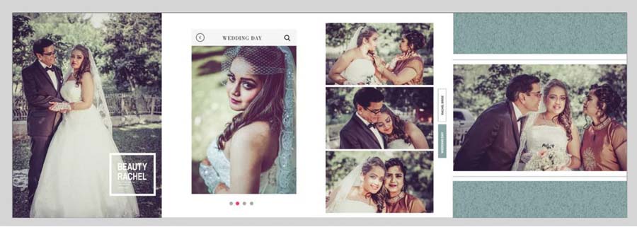 Modern Western Photo Album PSD Templates 12x36 For Photoshop