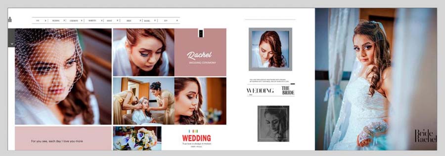 Modern Western Photo Album PSD Templates 12x36 For Photoshop
