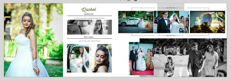 Modern Western Photo Album PSD Templates 12x36 For Photoshop