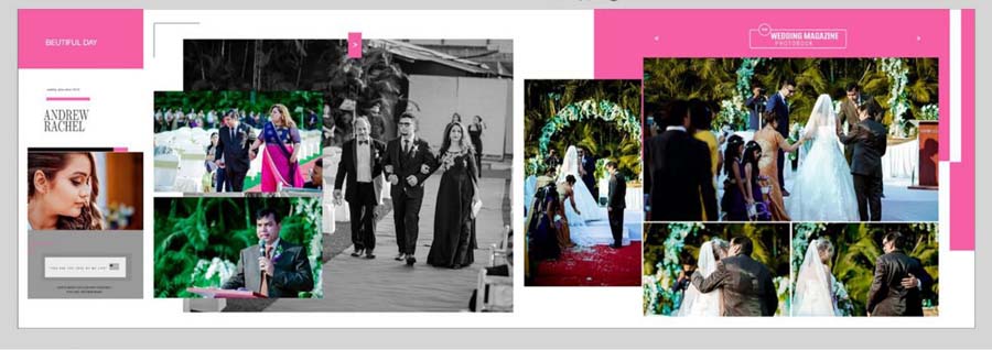 Modern Western Photo Album PSD Templates 12x36 For Photoshop