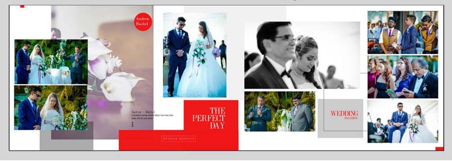Modern Western Photo Album PSD Templates 12x36 For Photoshop