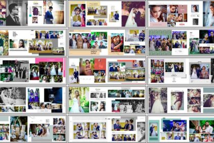 Modern Western Photo Album PSD Templates 12x36 For Photoshop
