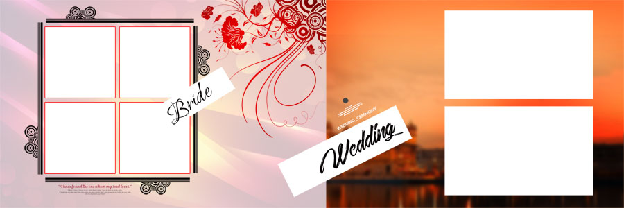 Editable wedding album PSD layout 10x30 size 300 DPI professional preview 6