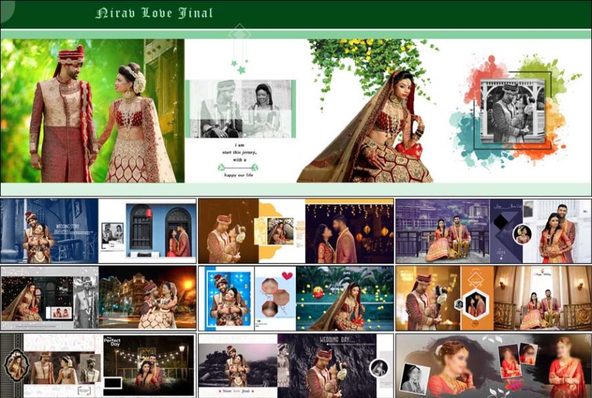 10 Wedding Album 12x36 DM Design PSD