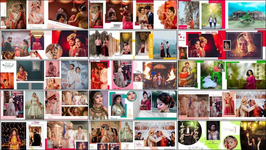 Photo Book Album Design 12x36 PSD Free Download