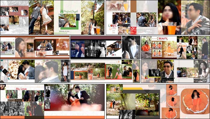 Classic Photo Album Design 12x36 PSD Pages