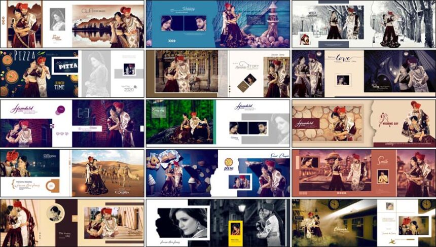 Beautiful Wedding Album 12X36 DM Design PSD