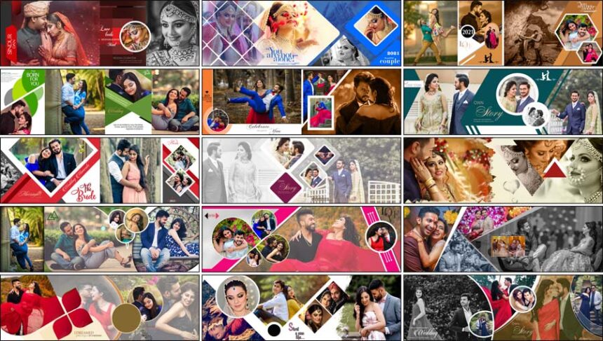 Wedding Album Creative Design 12×36 PSD Free Download