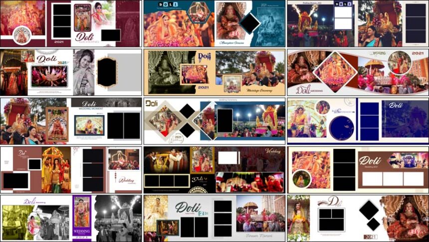 35 Free Doli Ceremony Photo Album 12x36 PSD Templates