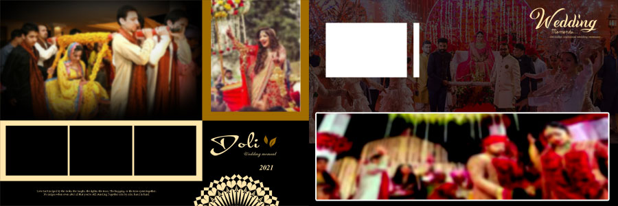 35 Free Doli Ceremony Photo Album 12x36 PSD Templates