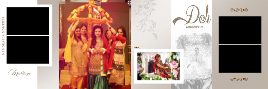 35 Free Doli Ceremony Photo Album 12x36 PSD Templates