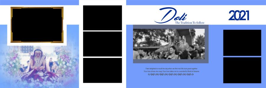 35 Free Doli Ceremony Photo Album 12x36 PSD Templates