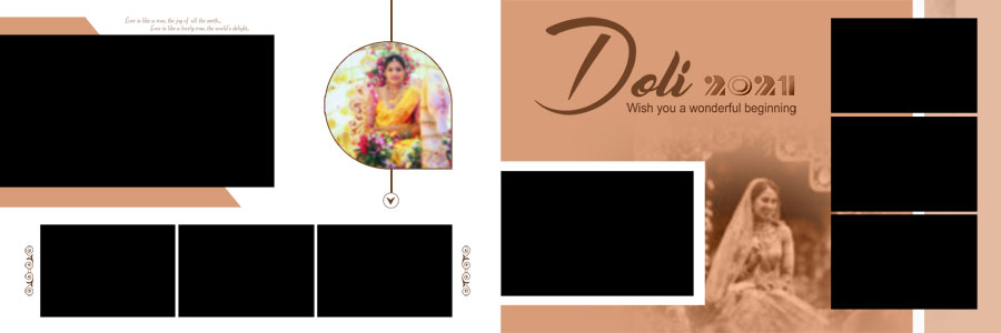 35 Free Doli Ceremony Photo Album 12x36 PSD Templates