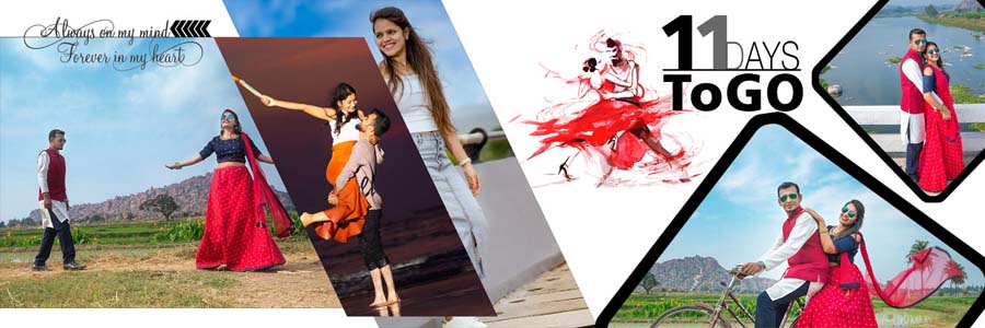 12x36 creative wedding album design for couple portraits