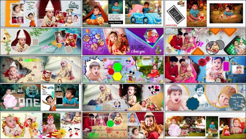 15 Best 12x36 PSD Templates For Birthday Photo Albums
