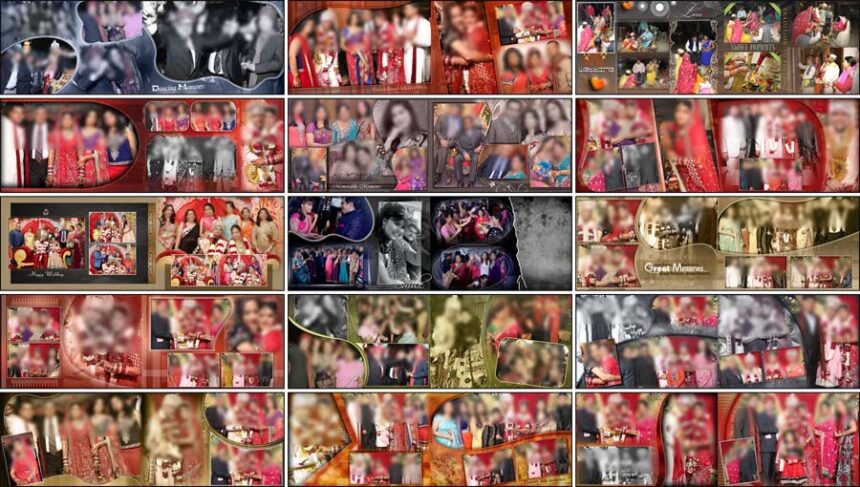 30 Magic Wedding Photo Album 12x36 PSD Design