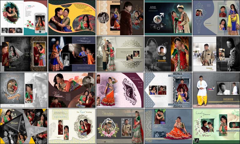 18X24 Photo Album Cover Design PSD Free Download