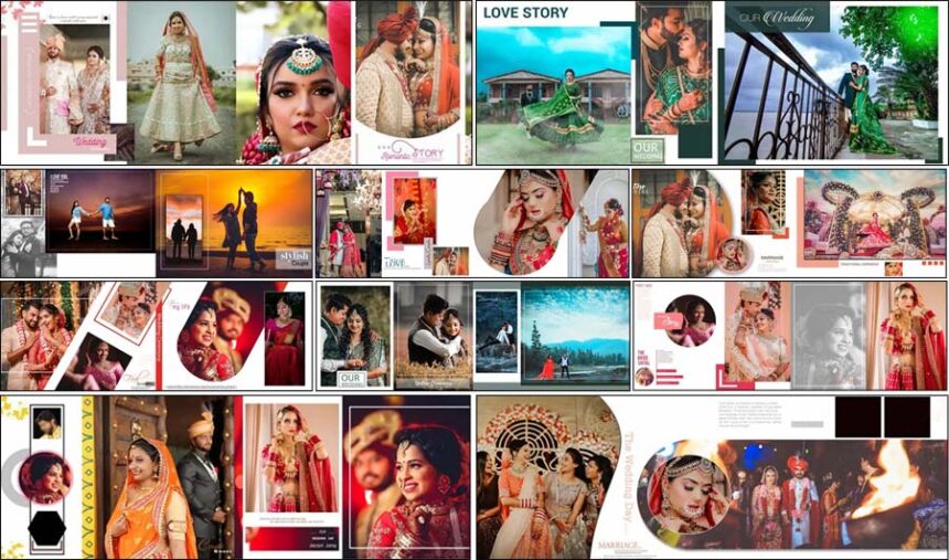 Marriage Photo Album Design PSD Templates