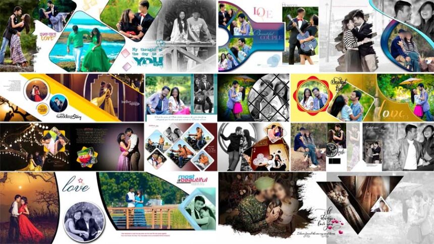 Pre Wedding Album Design PSD Free Download
