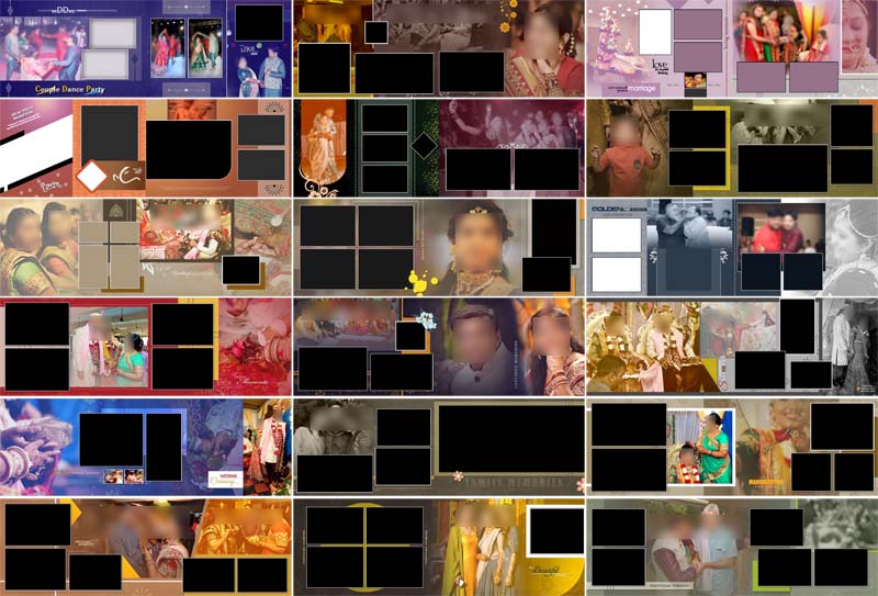 12x36 Wedding Album Vidhi PSD Templates Free Download