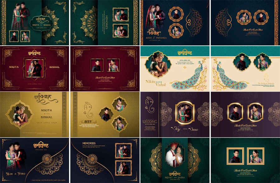 Luxury Photo Album Cover Designs PSD Free Download