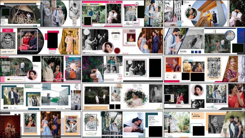 New 2024 Pre Wedding Album DM Design PSD Templates