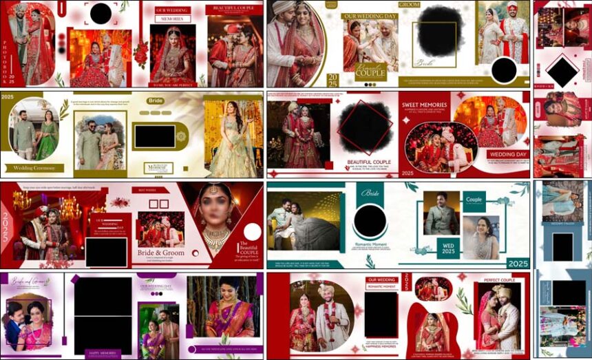 10 Modern Indian Wedding Album Design PSD Templates