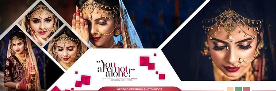 Free Modern Pre-Wedding Photo Album Design PSD Templates 12x36