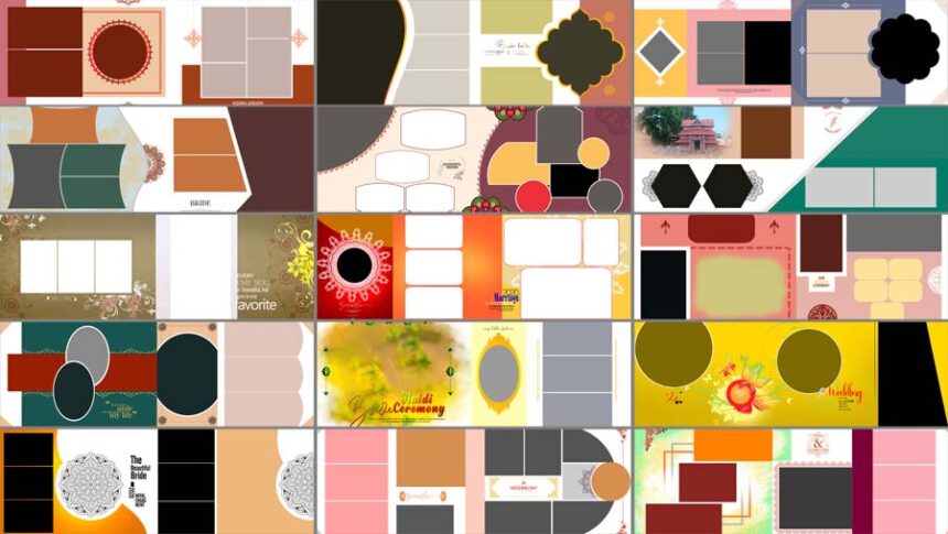 Indian 12x36 Vidhi Album Design PSD