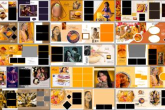 Haldi Function Album Design PSD Free Download