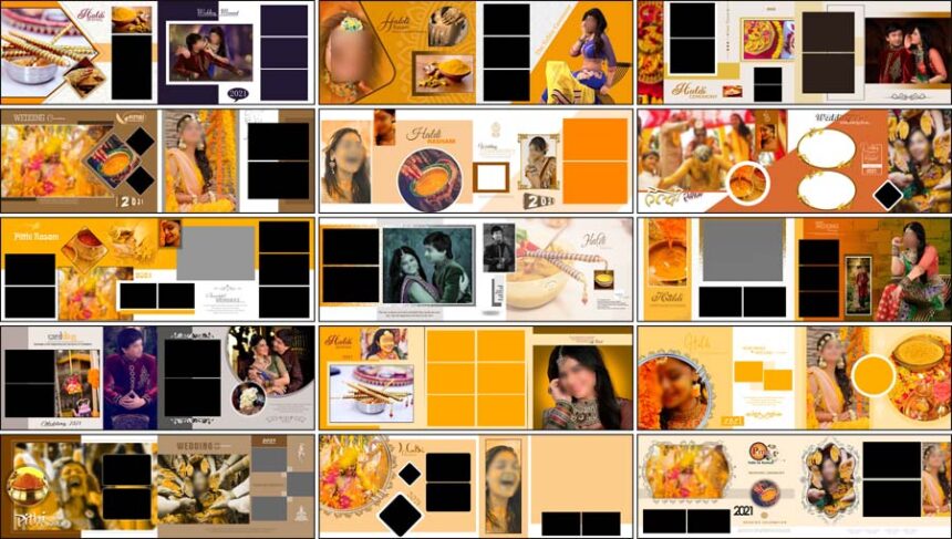 Haldi Function Album Design PSD Free Download