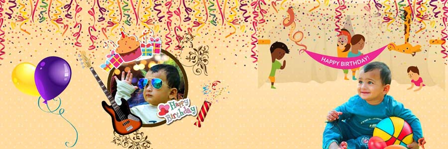 12x36 Birthday Album Design PSD