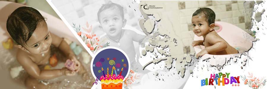 12x36 Birthday Album Design PSD
