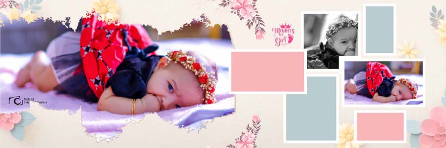 12x36 Birthday Album Design PSD