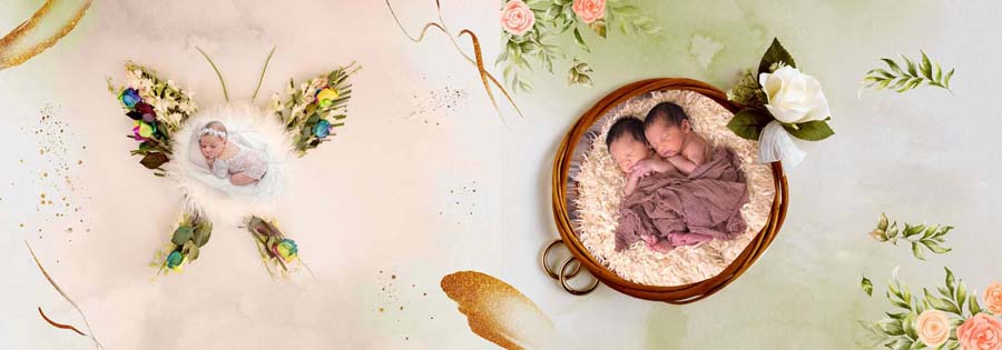 12x36 Birthday Album Design PSD