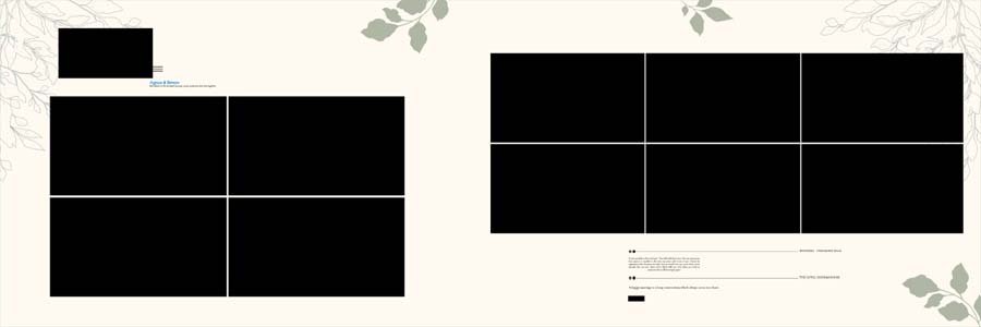 Tintone Floral PSD Templates For Album Designers