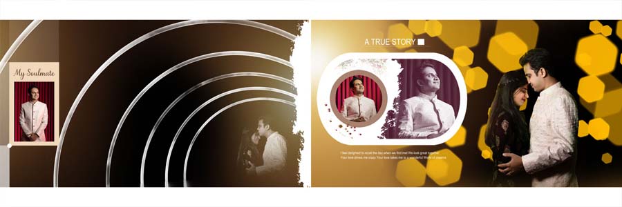 12x36 Free Wedding Album PSD Design For Photographers