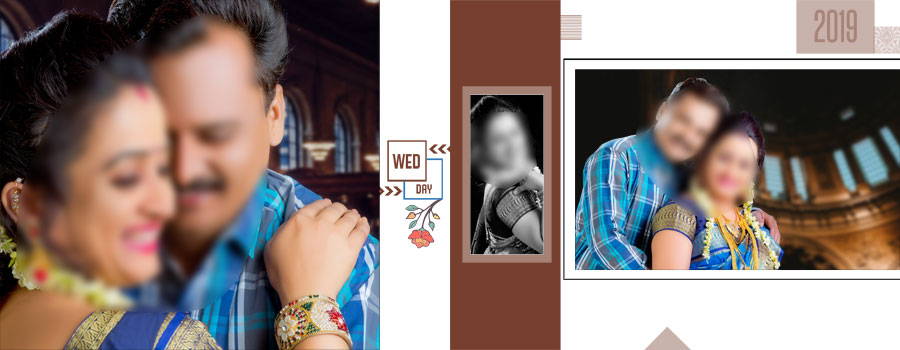 14x36 Wedding Album PSD Free Download in Western Look